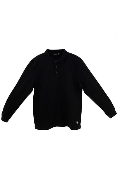 Vs Polo Yaka U.Kol Sweat SİYAH