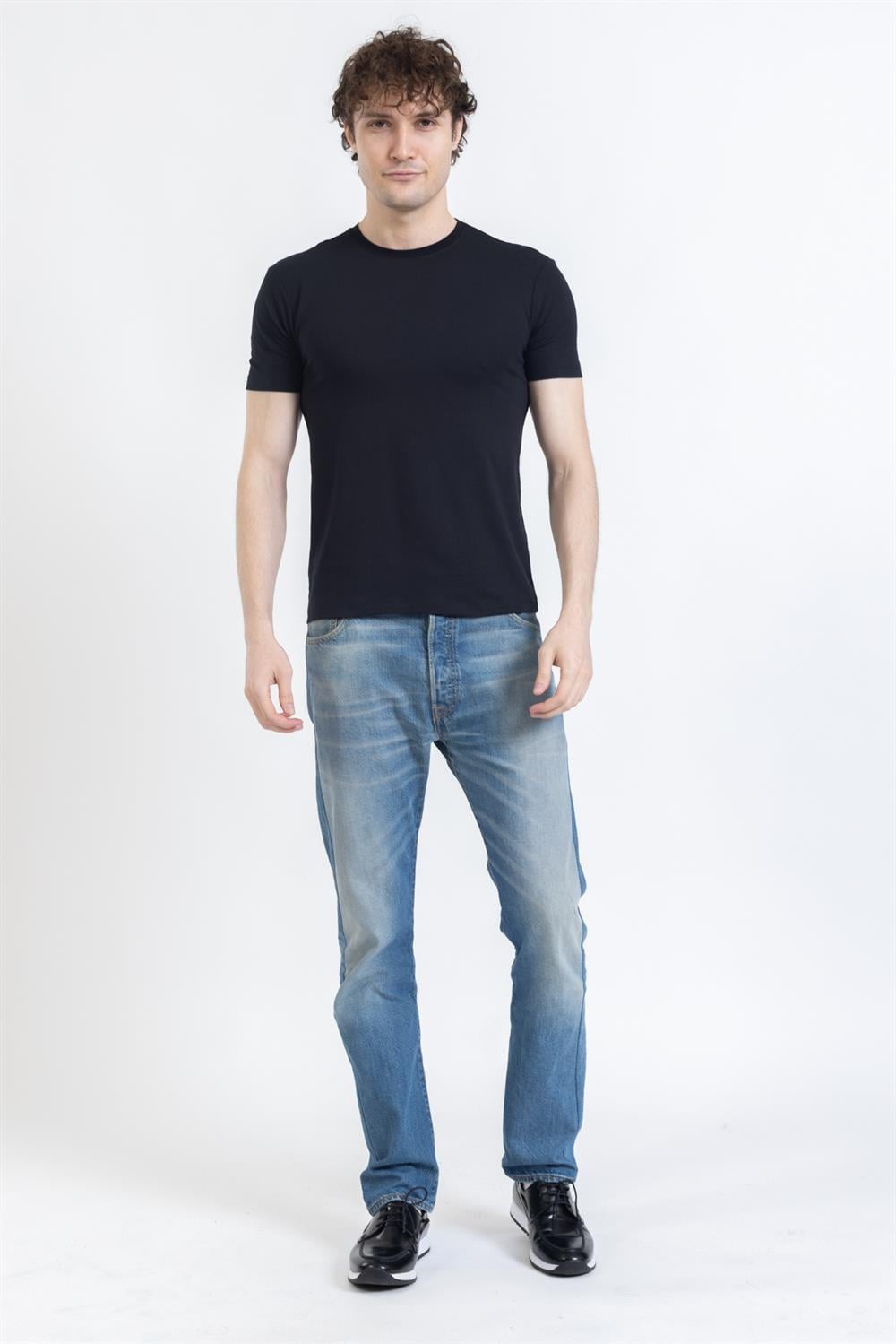 Zra Duz Basıc 0 Yaka K.Kol Tshırt SİYAH