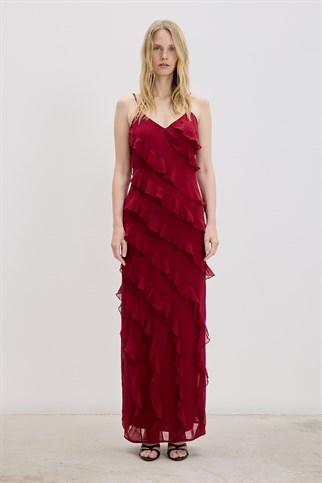 Adore Dress BordoELBİSE MODELLERİ 