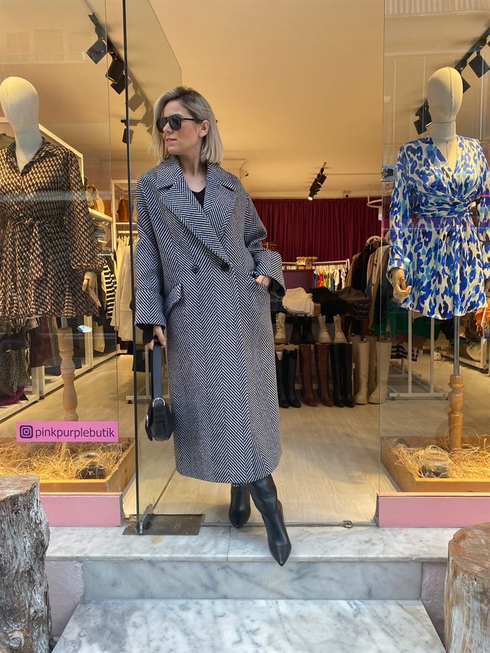 Kırçıllı Oversize Kaban