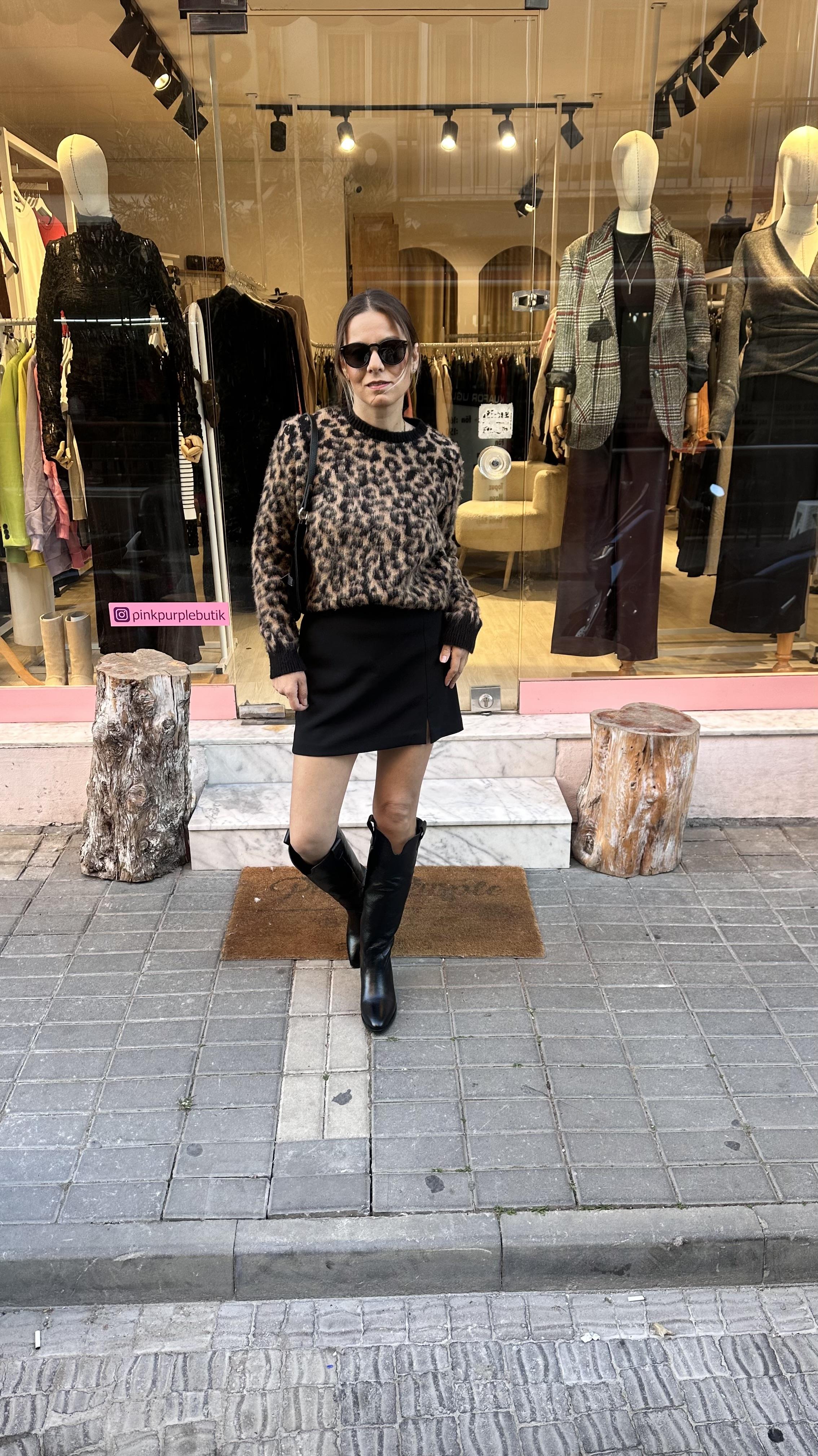 Leopar Desen Kazak