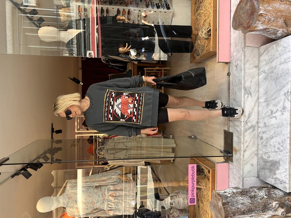 Siyah Biker Tayt