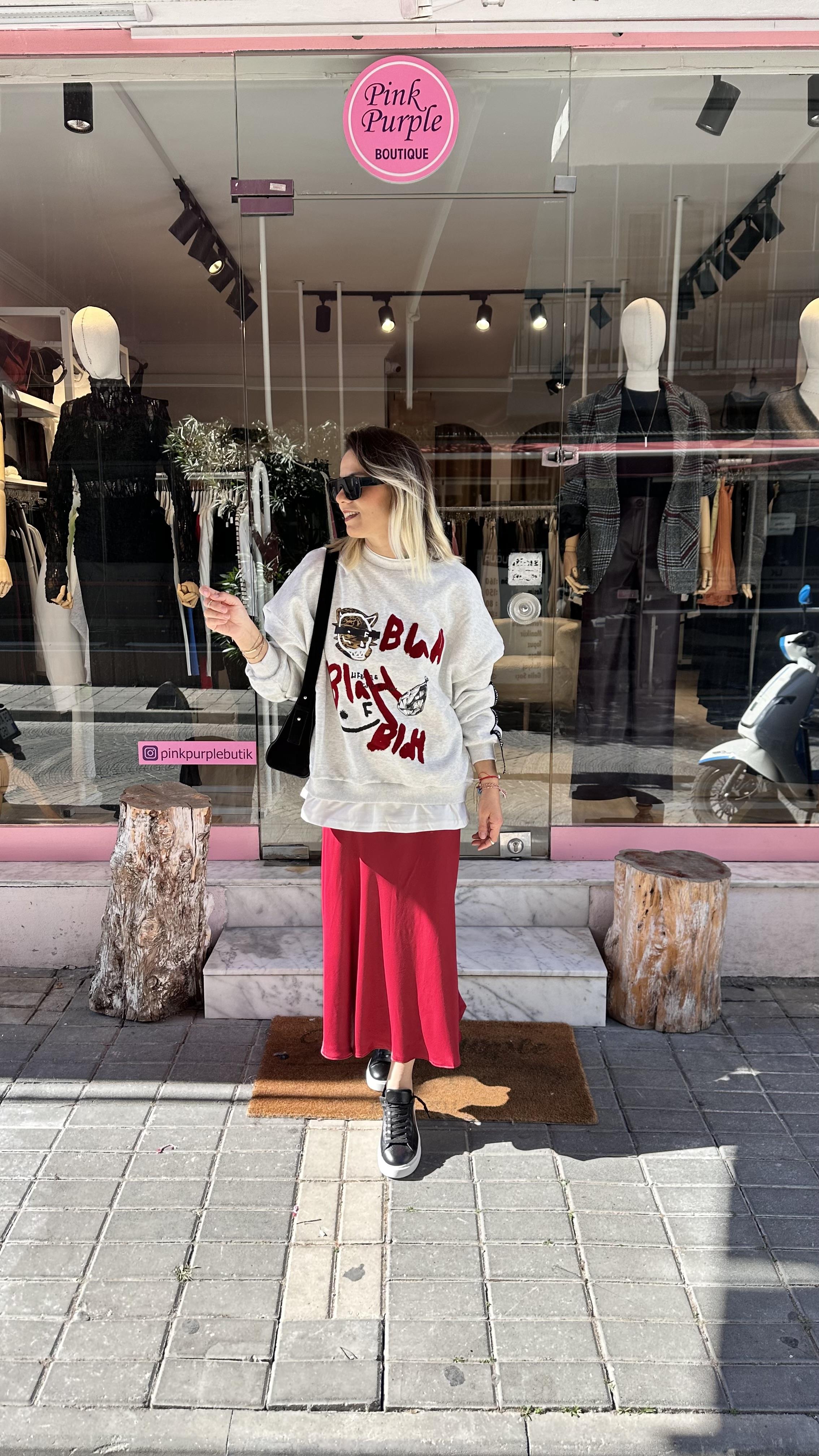 Beyaz Blah Sweatshirt
