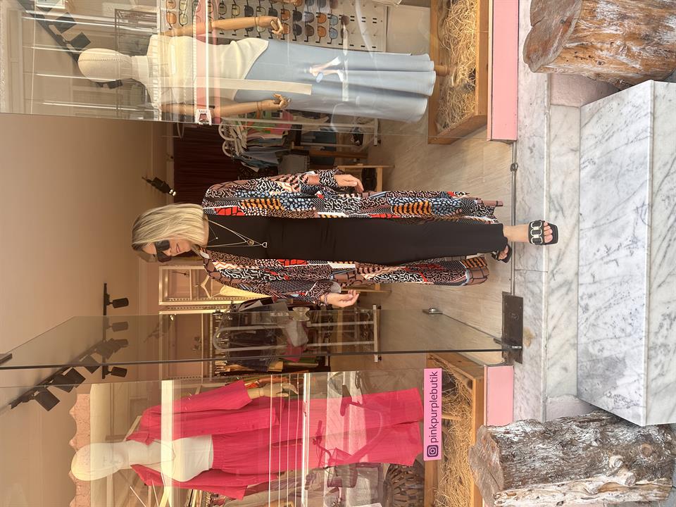 Desenli Kimono
