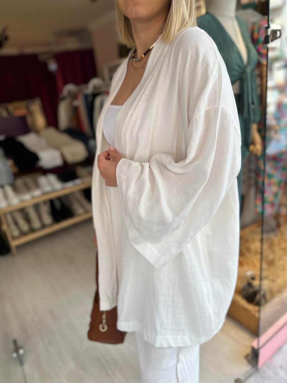 Keten Kimono Takım