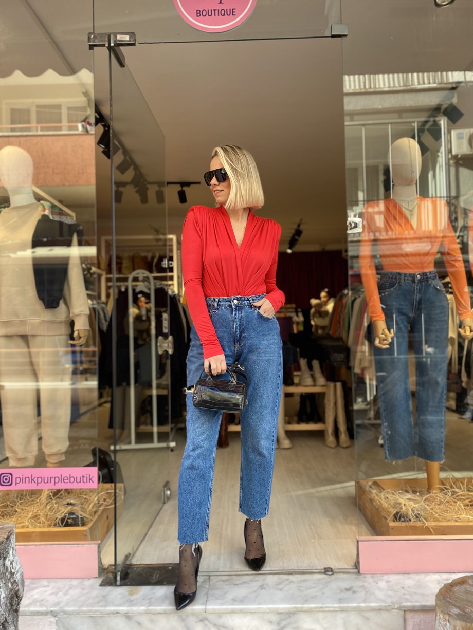 Kırmızı Bodysuit