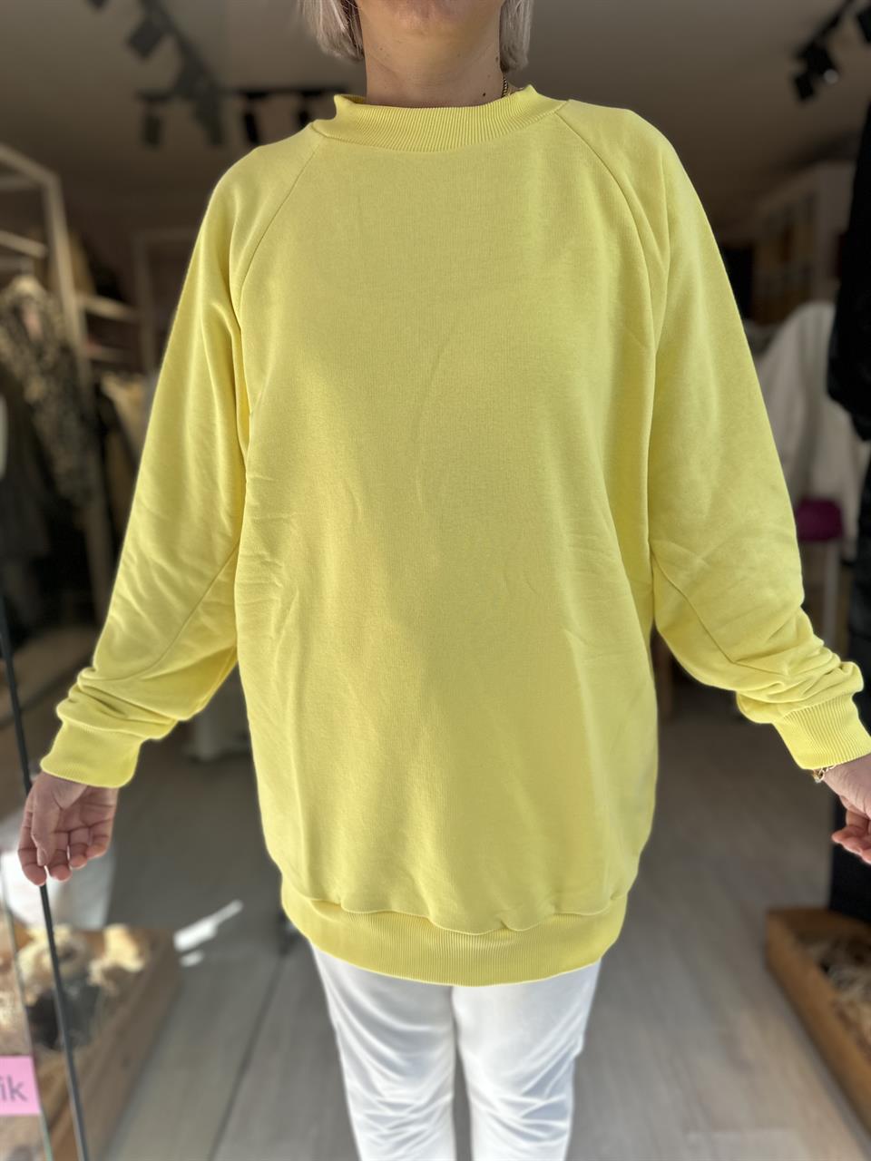 Sarı Oversize Sweatshirt