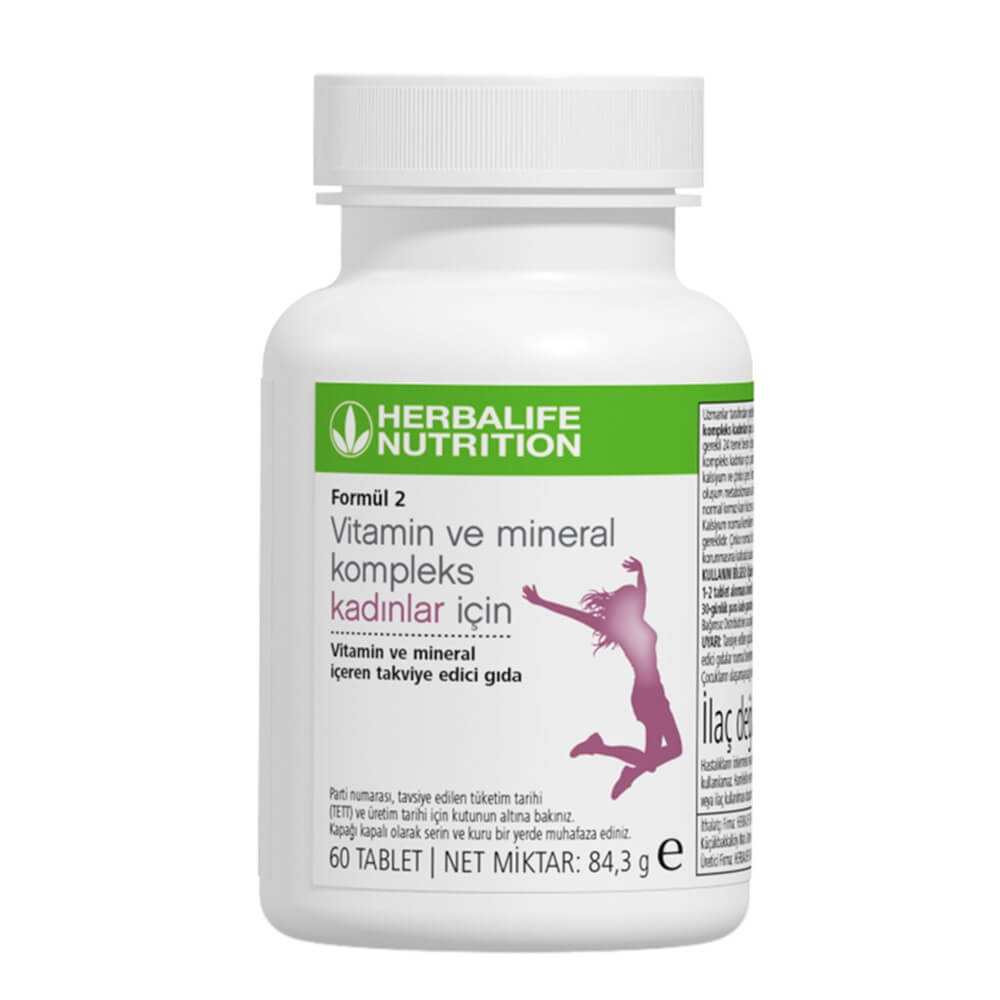 Formül 2 Vitamin ve Mineral Kompleks 
Kadınlar İçin
