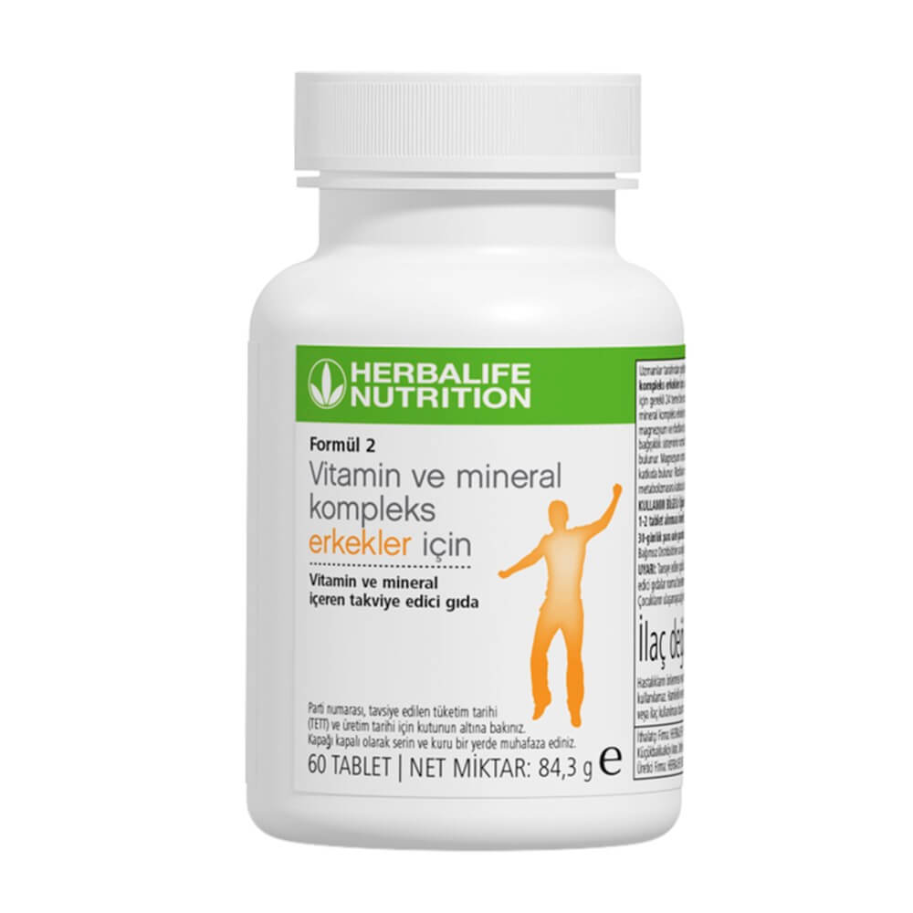 Formül 2 Vitamin ve Mineral Kompleks 
Erkekler İçin