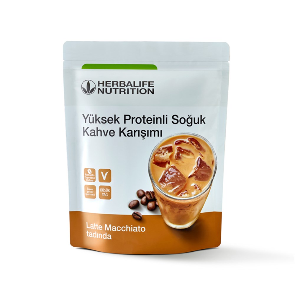 Yüksek Proteinli Soğuk Kahve Karışımı 
Latte Macchiato