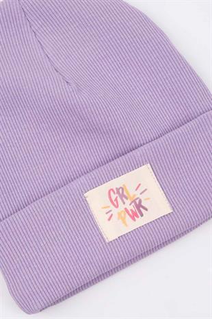 Lila Girl Power Girls Beret
