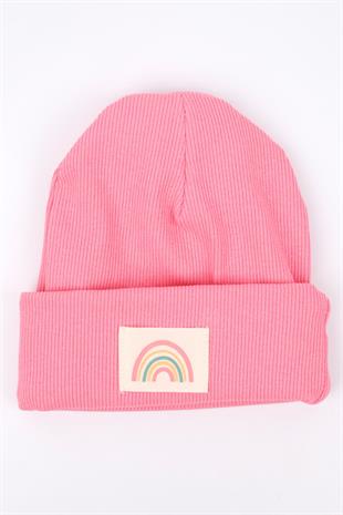 Pink Rainbow Girls Beret
