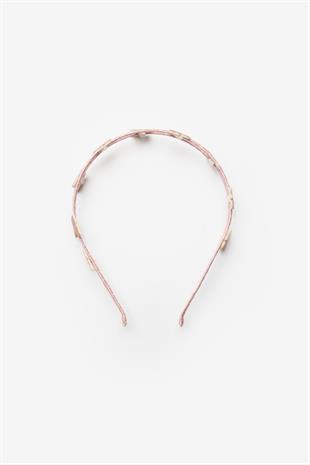 Rose  Minik Kelebekli Kız Çocuk Taç