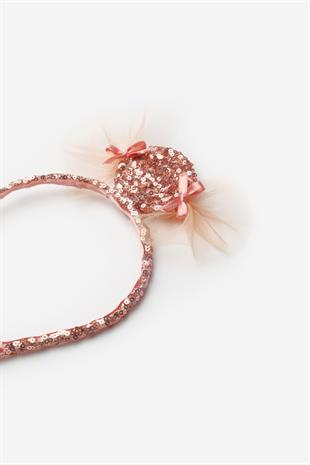 Rose  Pullu Şeker Figürlü Kız Çocuk Taç