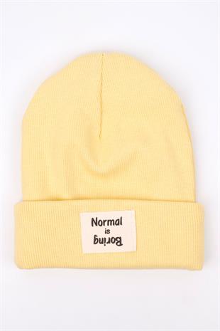 Yellow Normal Is Boring Girls Beret