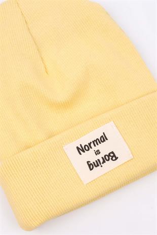 Yellow Normal Is Boring Girls Beret