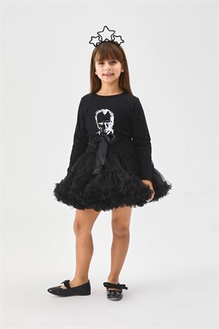 Siyah  Kız Çocuk Tütü Etek - Bonita