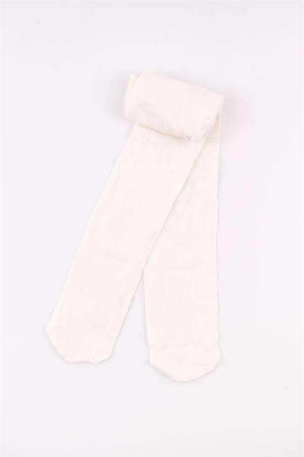 Ekru Kız Çocuk Külotlu Çorap 