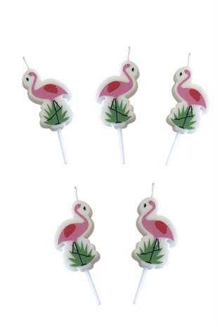 Flamingo 5'li Mum Set
