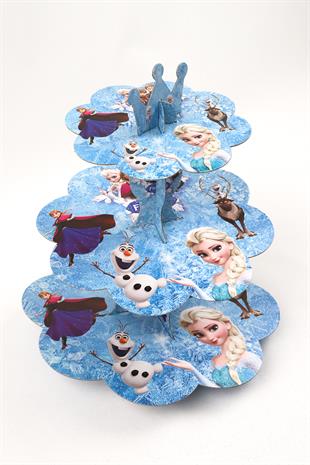 Frozen ve Elsa Baskılı Kek Standı