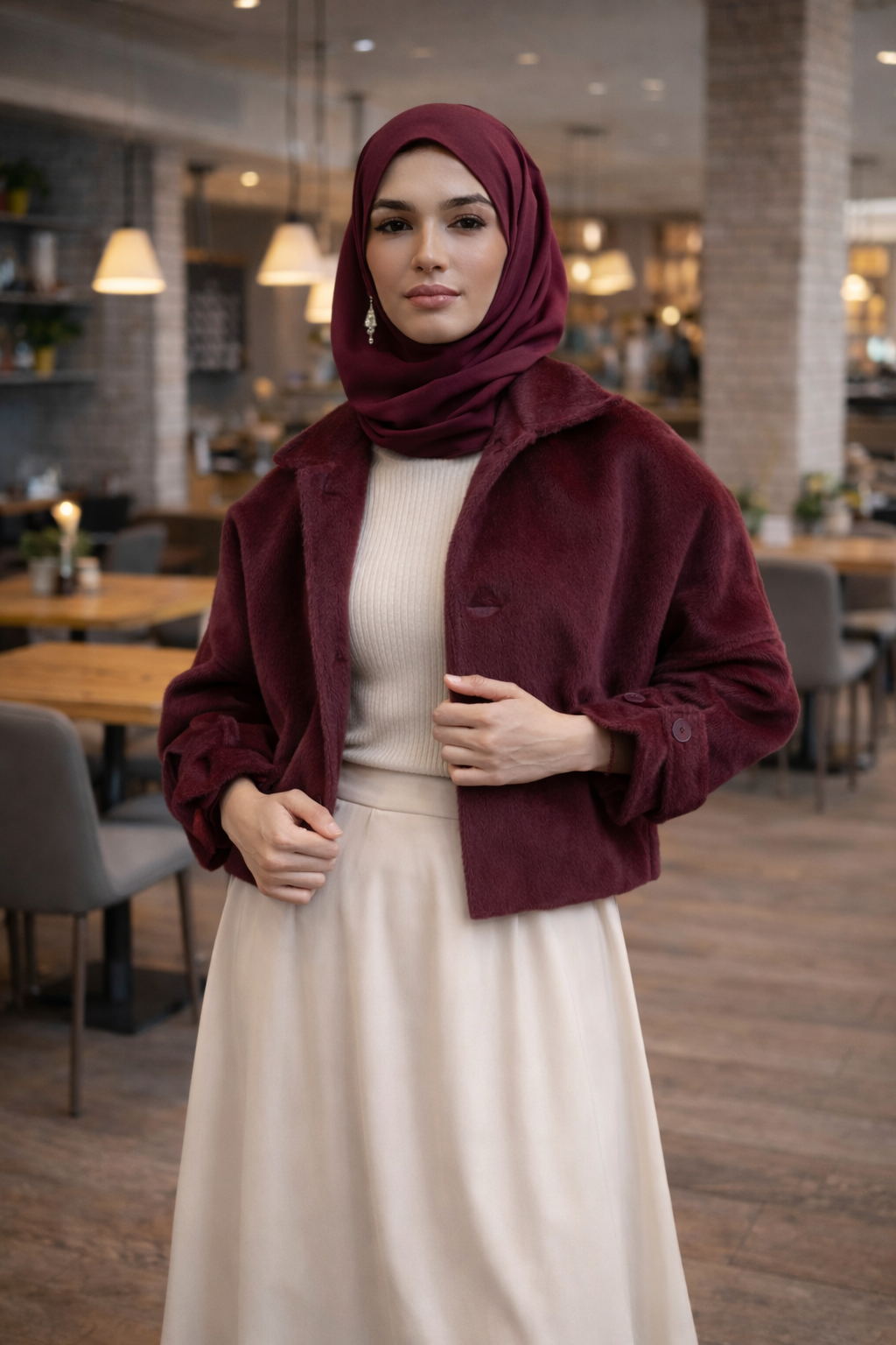Bordo Soft Touch Luxury Ceket