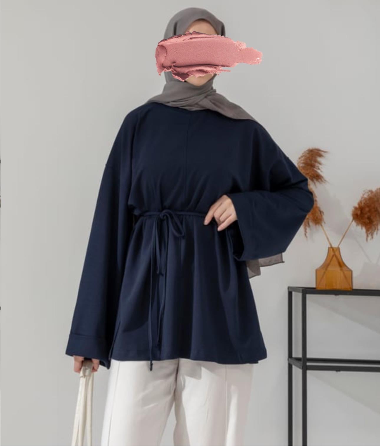 Bağcık Detaylı İki İplik Sweat