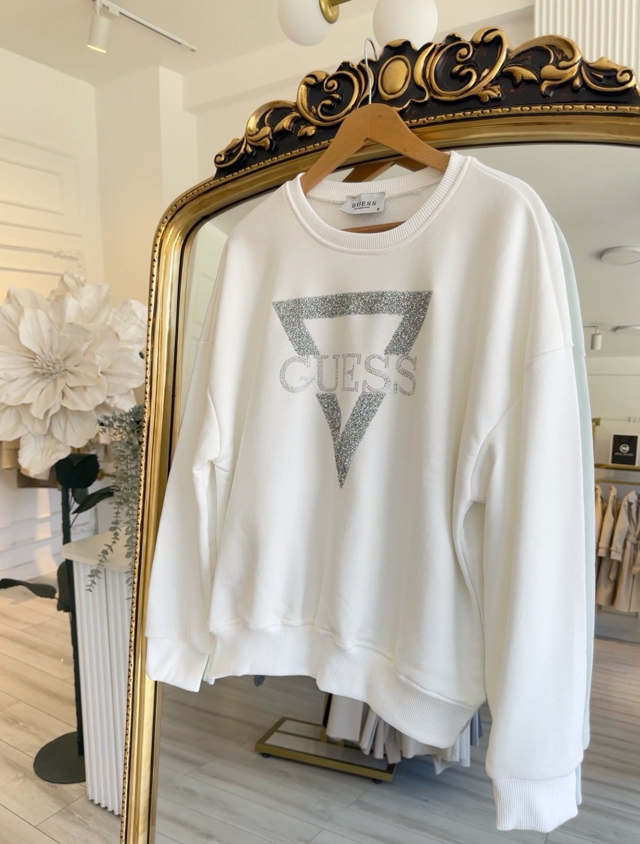 Guess Beyaz Sweatshirt