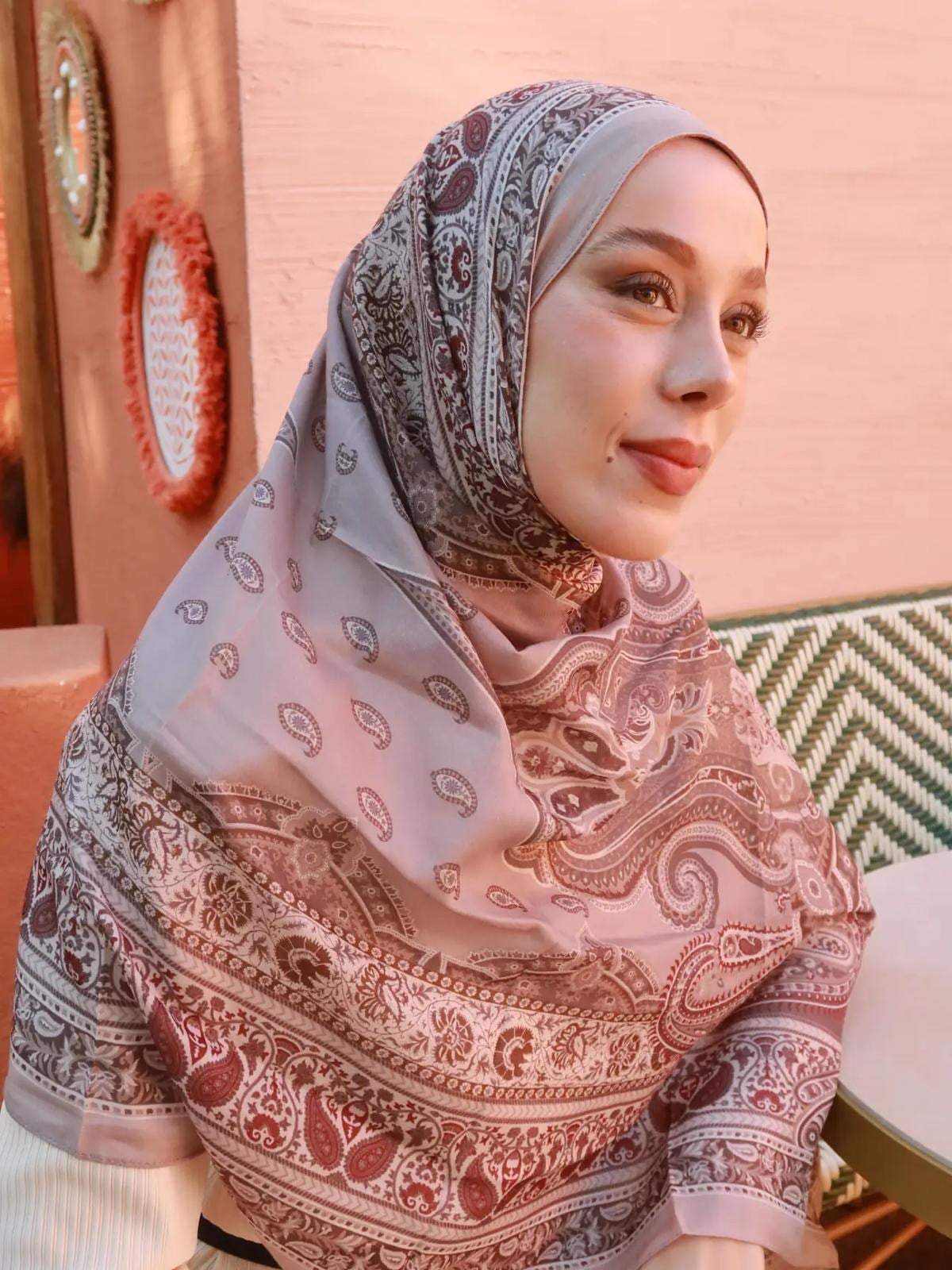 Madera Desen Pamuk Şal Taş
