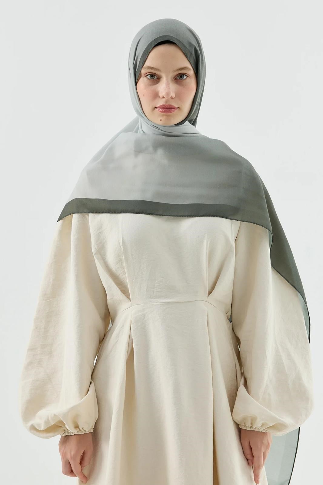 Ombre Desen Pamuk Şal Haki