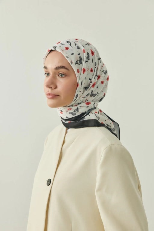 Rosmira Pamuk Eşarp Siyah
