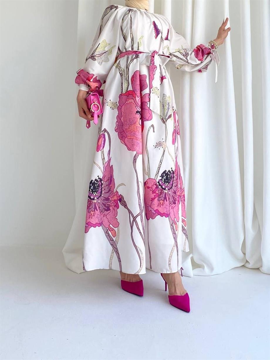 Sofia Pembe Elbise 