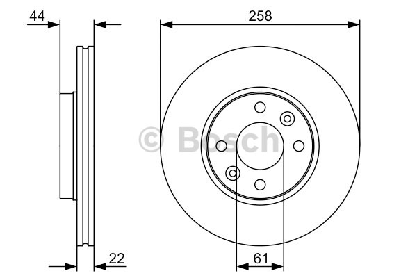 Bosch Ön Disk 2 Adet Renault Kangoo 3 -Dokker-Lodgy 12-