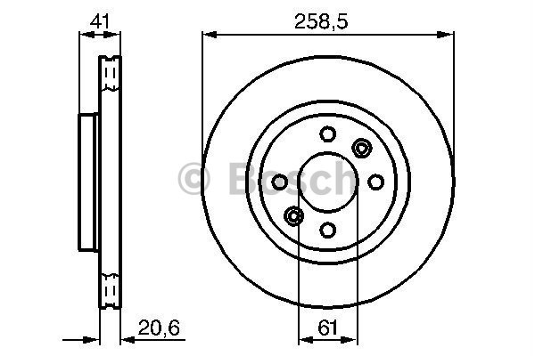 Bosch Ön Fren Disk 2 Adet Sandero Megane Logan Kango Clio I-Ii