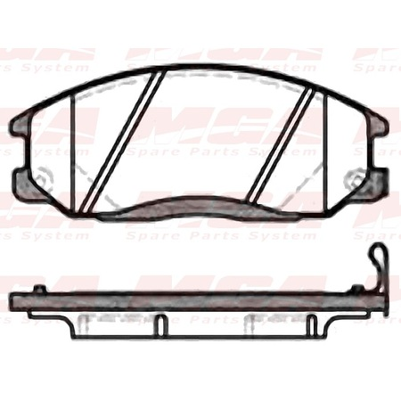 On Balata Hyundai Starex 03-08 Sanyong Actyon Sport Mga 55228