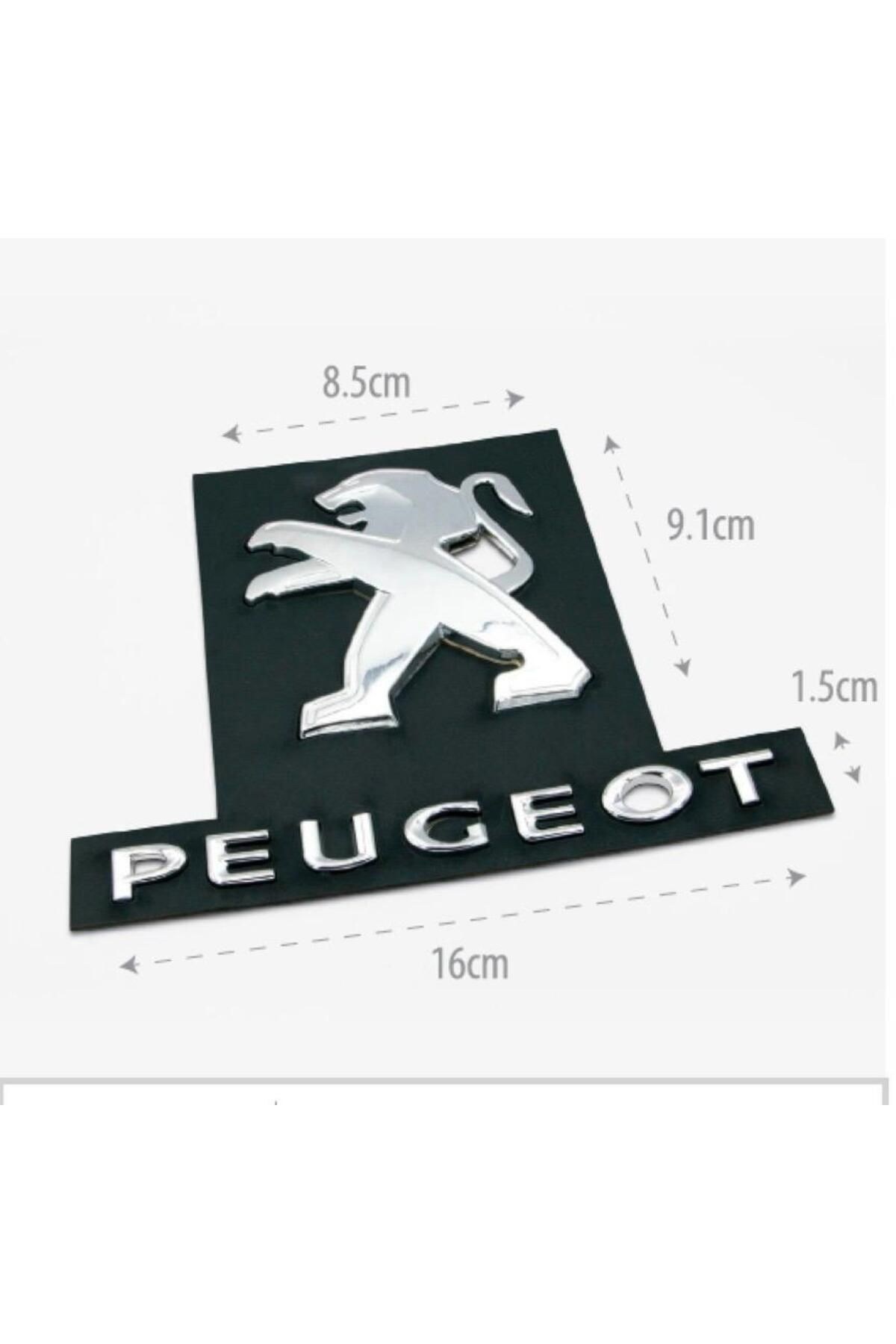 Peugeot Bagaj Yazı + Amblem (Partner-Tepee) 2008 ve Sonrası İçin Uyumlu