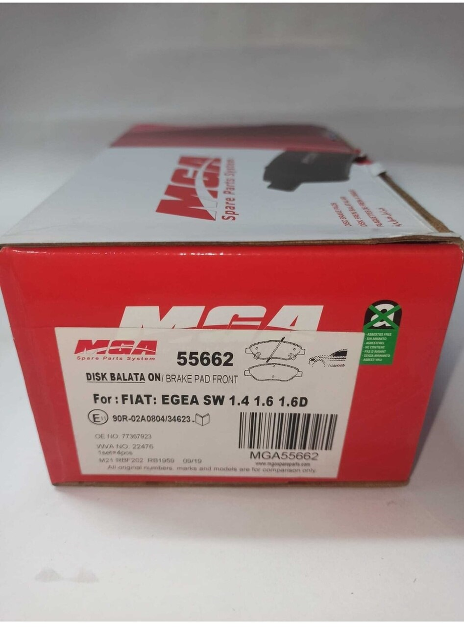 55662 Fıat Egea Sw 1.4-1.6-1.6 D Ön Fren Balatası Uyumlu