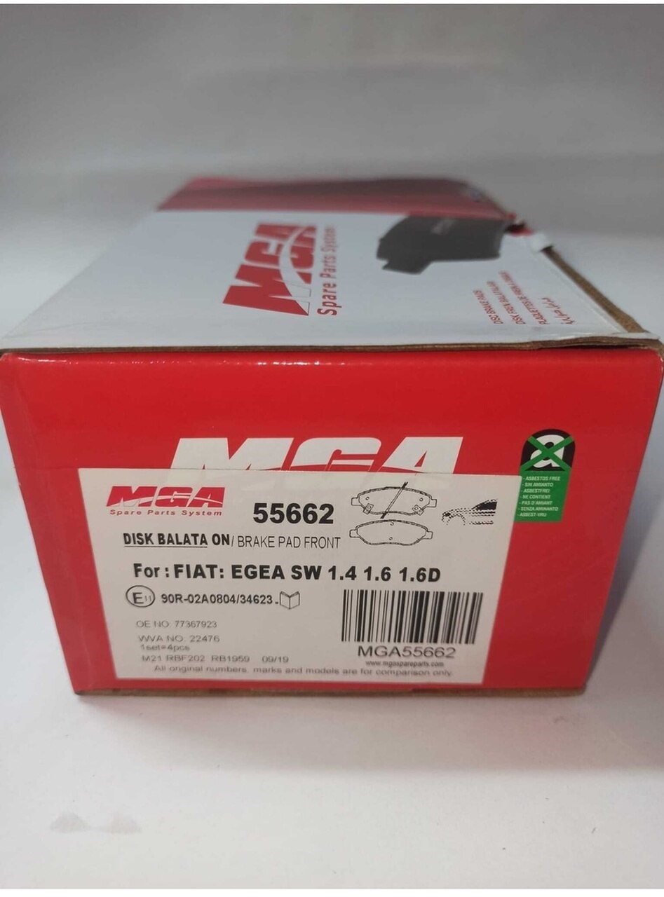 55662 Fıat Egea Sw 1.4-1.6-1.6 D Ön Fren Balatası Uyumlu
