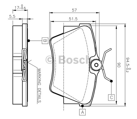 Bosch Arka Balata Trafic2 01 Trafic3 14 Transporter T4 9604