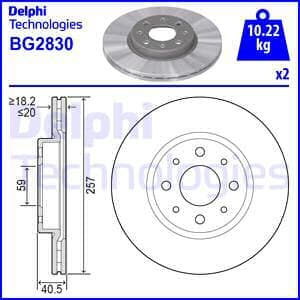 Delphi On Fren Disk 2 Adt Tempra Albea Palio Doblo Punto Bravo