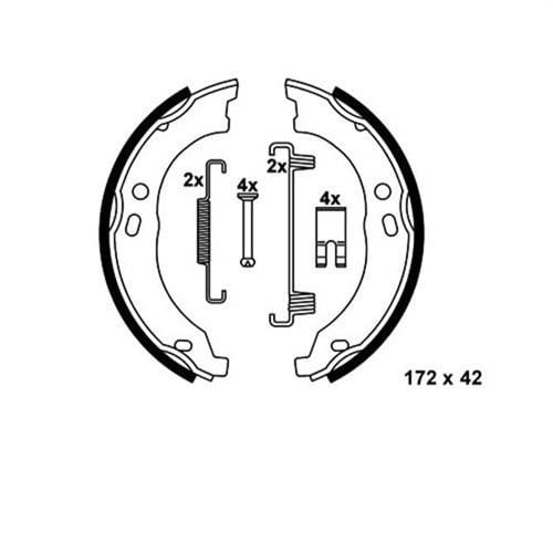 El Fren Pabuç Balata 06-09 Ducato Jumper Boxer Bosch 986487726