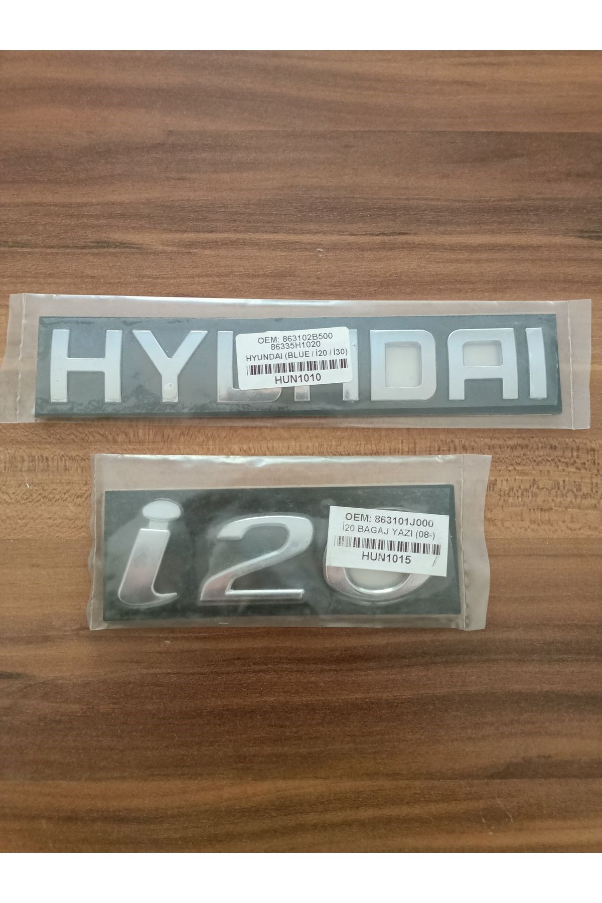 Hyundai İ20 Bagaj Yazısı 2li Takım Hyundai ve i20