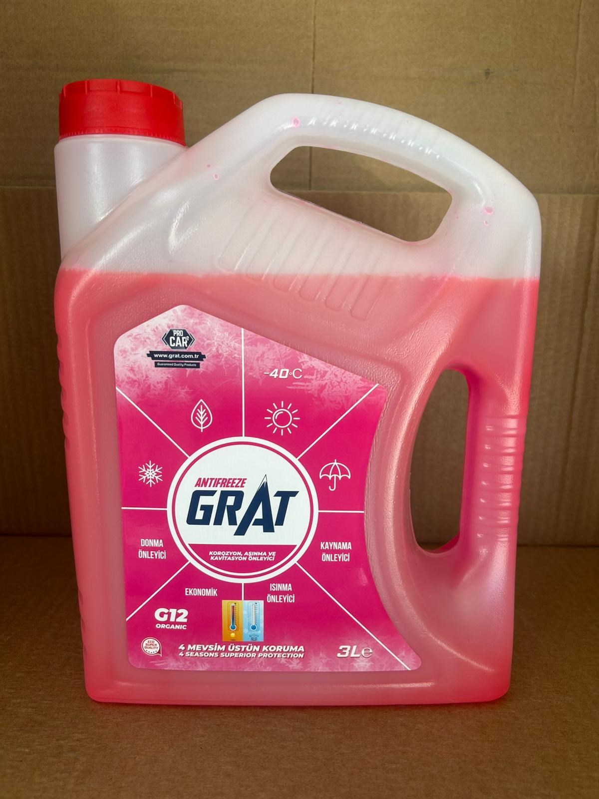 Kırmızı Organik Antifriz 40 Derece 4 Mevsim