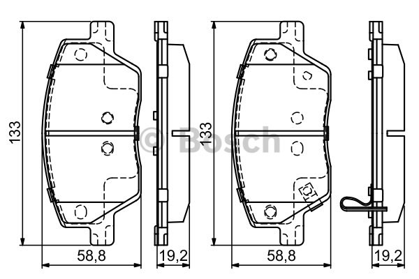 On Balata Takımı Fiat Egea 1.3-1.4-1.6-1.6D Bosch 9866495392