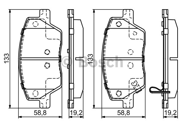 On Balata Takımı Fiat Egea 1.3-1.4-1.6-1.6D Bosch 9866495392