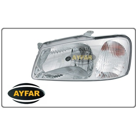 Ön Far Sol beyaz Hyundai Accent 00-02 Ayfar 9210125010