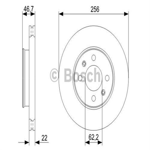 On Fren Disk 2 Adet Accent 05- I10 Rio 05- Bosch 986479R77