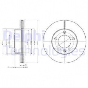 Ön Fren Disk 2 Adet Master3 Movano 2.3 Dci 10- Delphi Bg4328