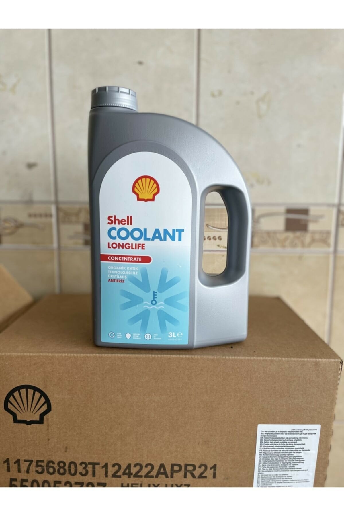 Shell Coolant Longlife Kırmızı Antifriz Konsantre 3 Lt