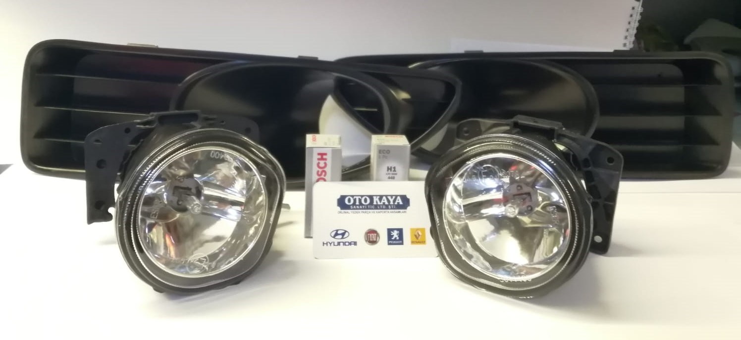 Sis Farı Takımı / Seti Fiat Linea (2007-2011) Sıyah Çerçeveli