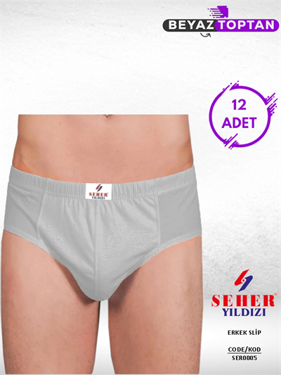 Seher 12'li Paket Renkli Erkek Külot (Slip)